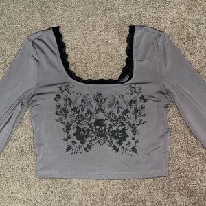 Cider long sleeve crop top